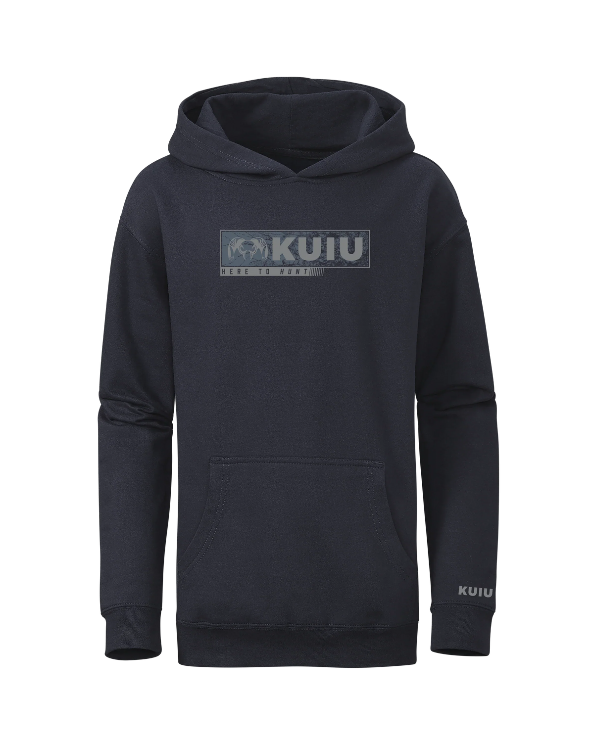 Youth Here to Hunt Gritstone Hoodie | Navy