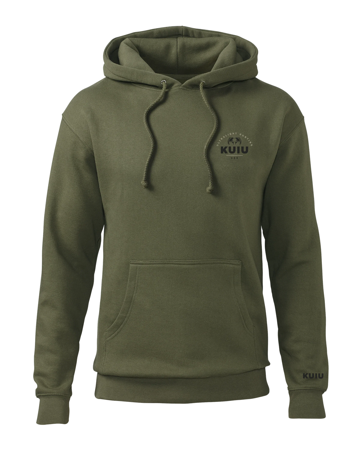 KUIU Stacked Chest Logo Hoodie | Army