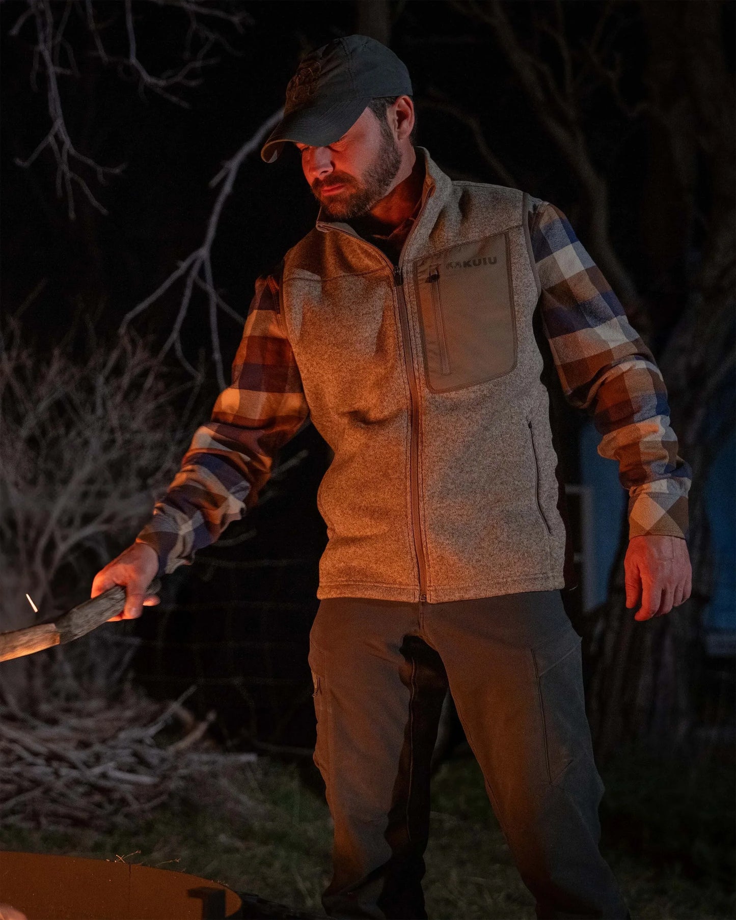 Base Camp Sweater Vest | Olive Heather