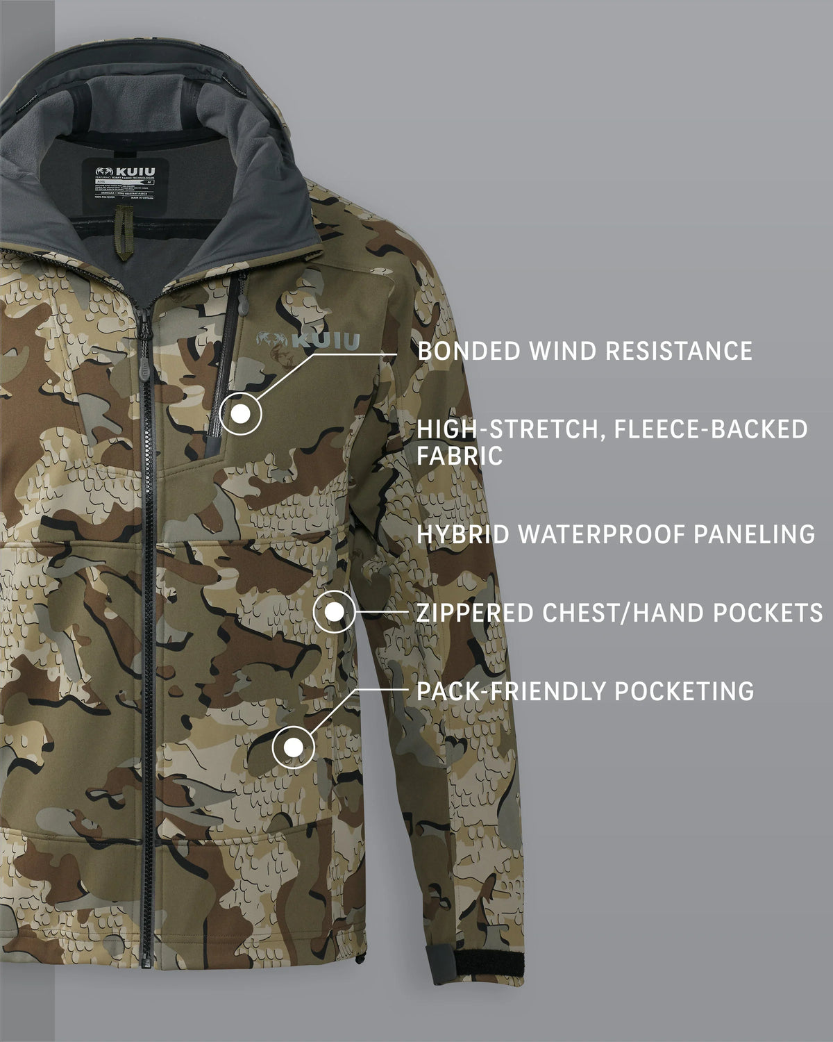 Axis Hybrid Hooded Jacket | Valo
