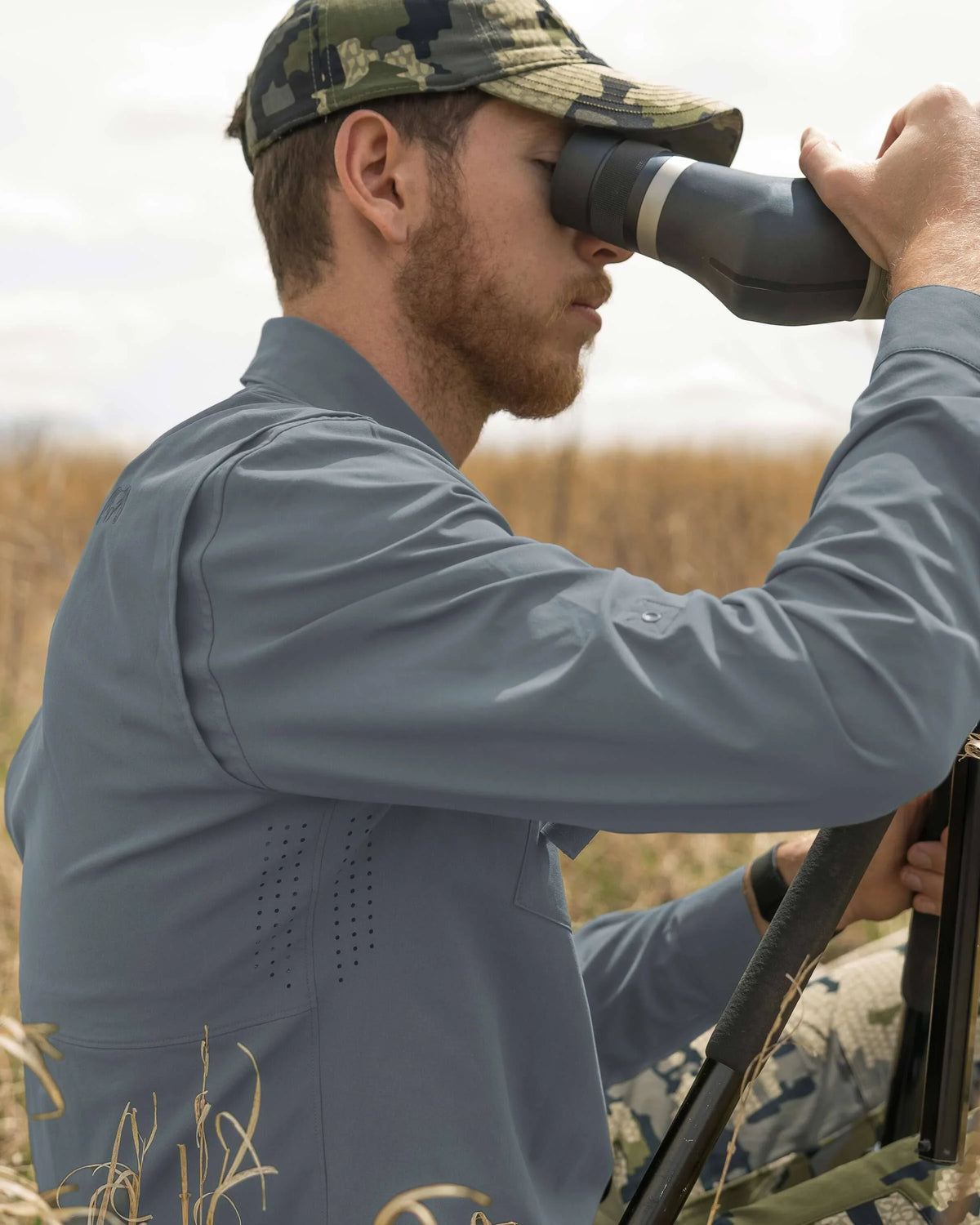 Mesa Vented LS Snap Shirt | Khaki