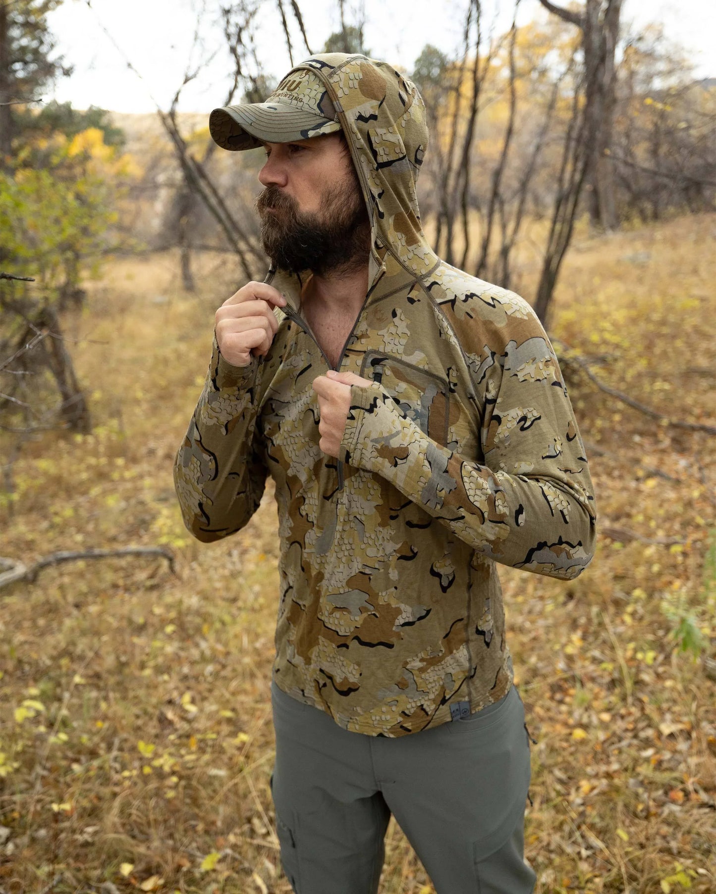 ULTRA Merino 145 Zip-T Hunting Hoodie | Bone