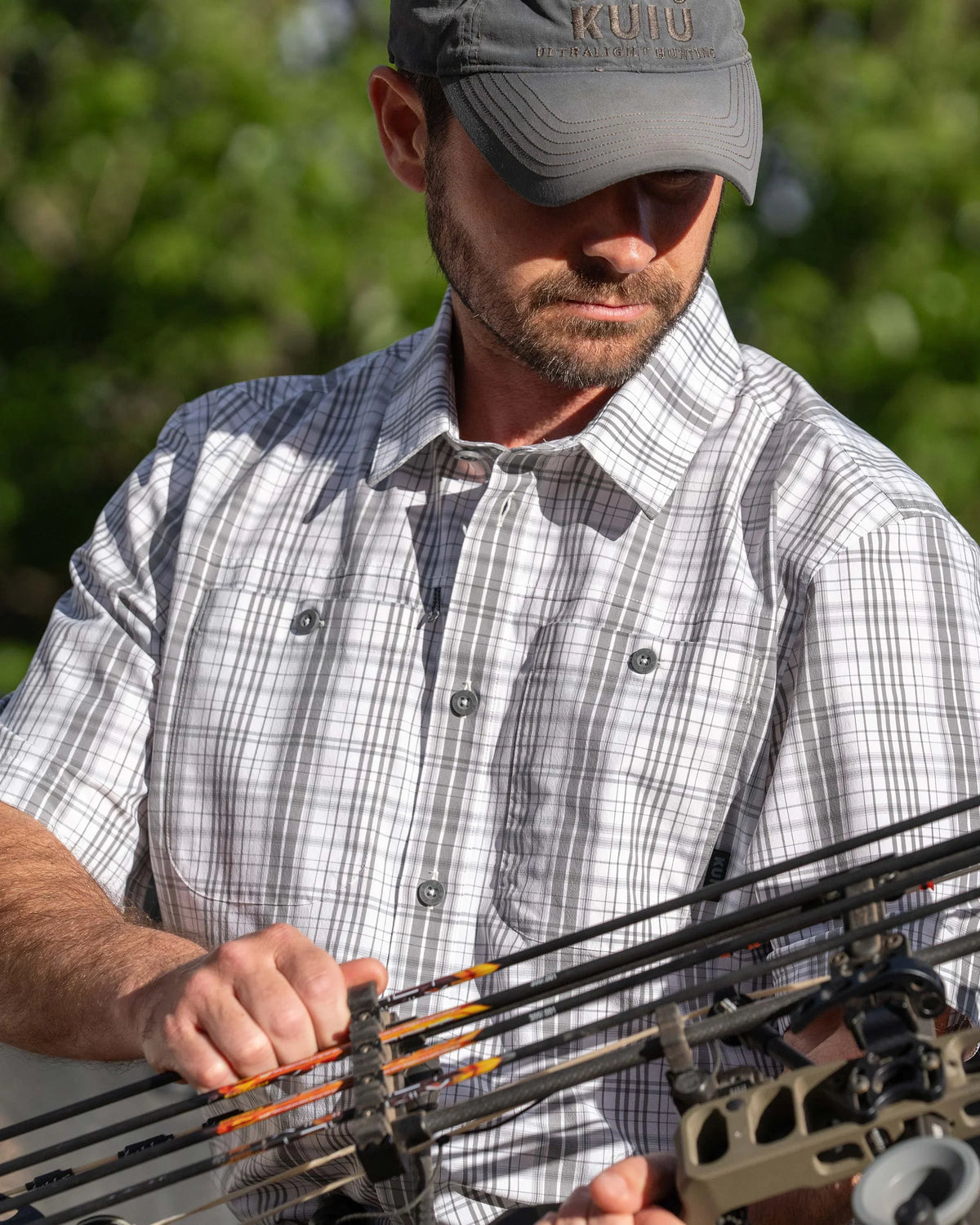 Borrego SS Shirt | Sand Plaid