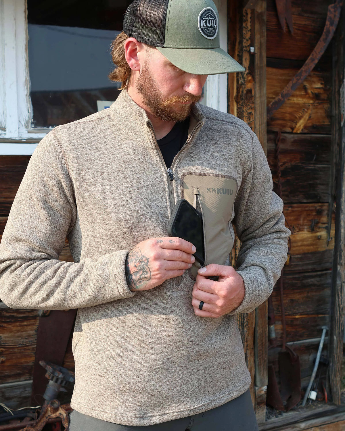 Base Camp Pullover Sweater | Olive Heather