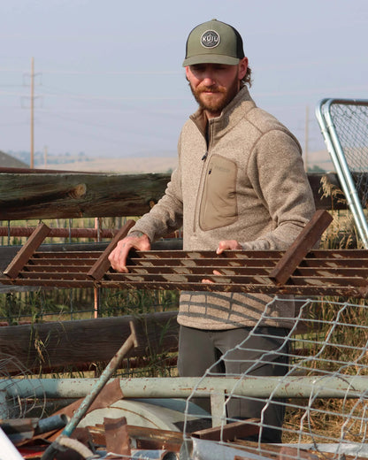 Base Camp Pullover Sweater | Olive Heather