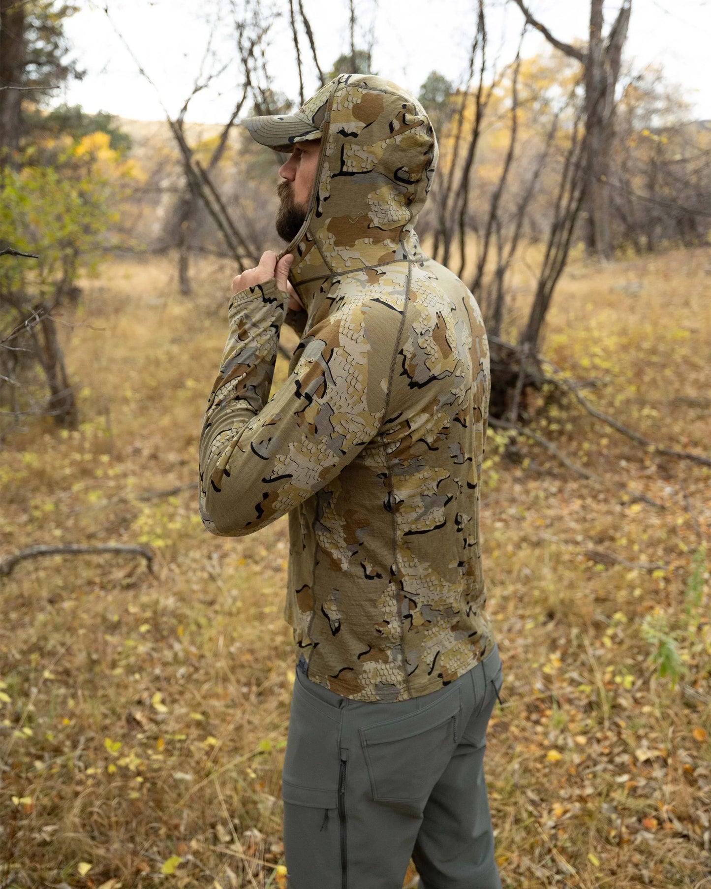 ULTRA Merino 145 Zip-T Hunting Hoodie | Bone